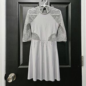 Weissman NWOT custom costume child small gray with rhinestones throughout lyrica